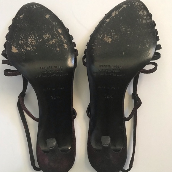 Badgley Mischka shimmery dark red heels - Picture 7 of 7